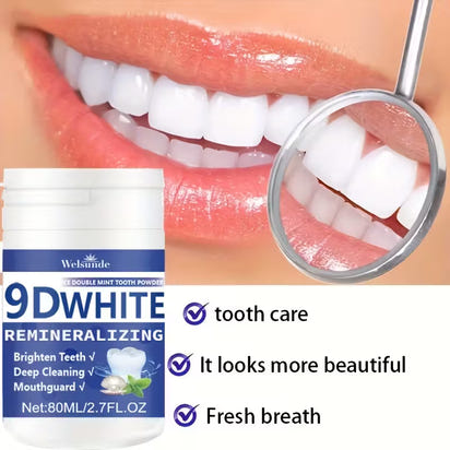 9D WHITE REMINERALIZING HYDROXYAPATITE TOOTH POWDER