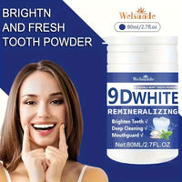 9D WHITE REMINERALIZING HYDROXYAPATITE TOOTH POWDER